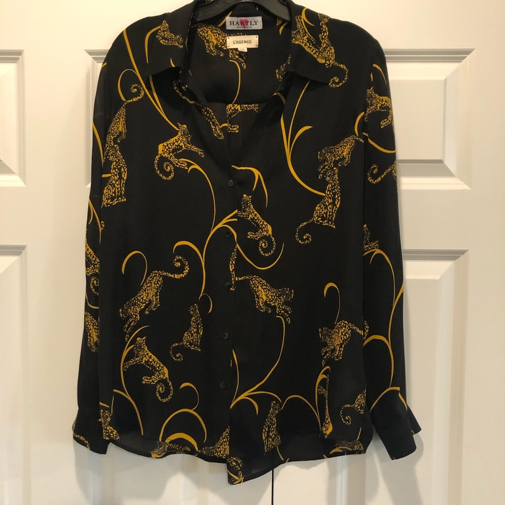 L’AGENCE Blouse , Animal Print